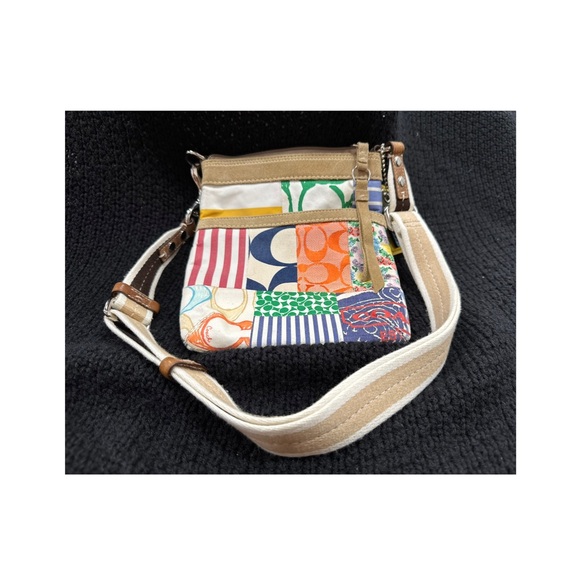 Colorful Coach Patchwork Crossbody Bag - Picture 3 of 8